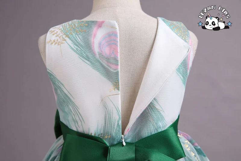 LEZONKIDS - OEM ODM Customizable Sleeveless Bow-Knot Princess Dress Summer Puff Party Girls Dresses